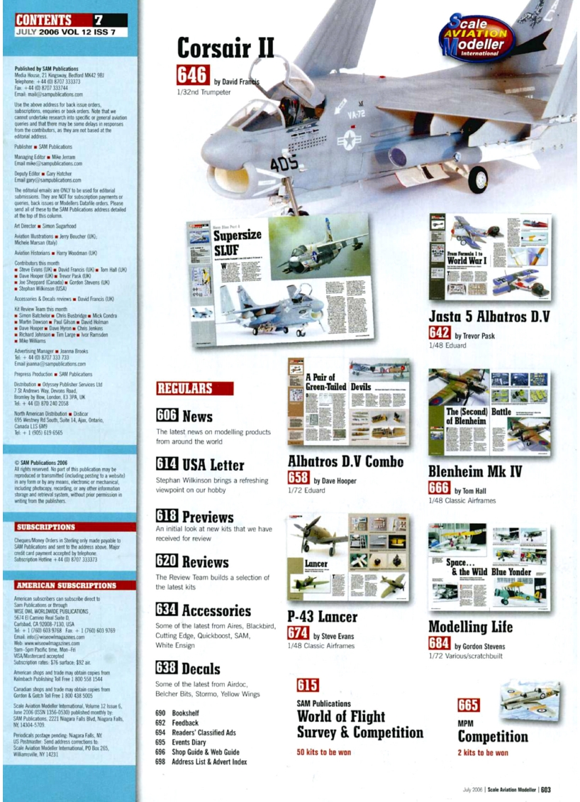 Scale Aviation Modeller International 2006-07